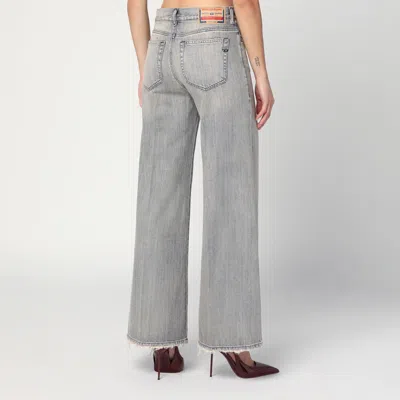 Diesel Flared Jeans 1978 D-akemi In Washed Gray