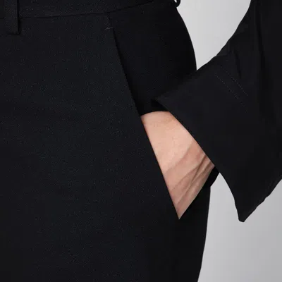 Balenciaga Black Pants With Belt Loops And Flared Leg In Viscose Woman
