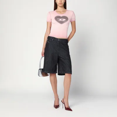 Diesel De-sire Bermuda Shorts In Dark Denim Women