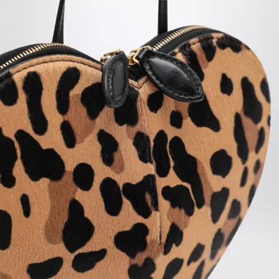 Alaïa Le Coeur Bag In Leopard-print Calf Hair