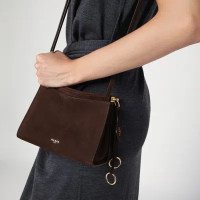 Alaïa Alaia Le Click Small Square Bag Brown Women
