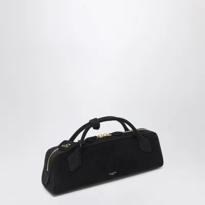Alaïa Le Teckel Clutch Black In Suede