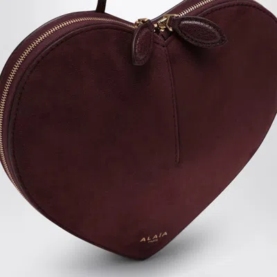 Alaïa Le Coeur Bag Dark Red Bi-material