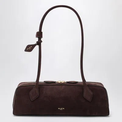 Alaïa Le Teckel Bag Medium Brown In Nubuck
