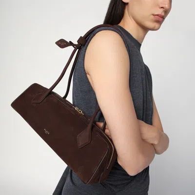 Alaïa Le Teckel Bag Medium Brown In Nubuck