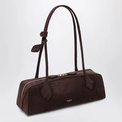 Alaïa Le Teckel Bag Medium Brown In Nubuck