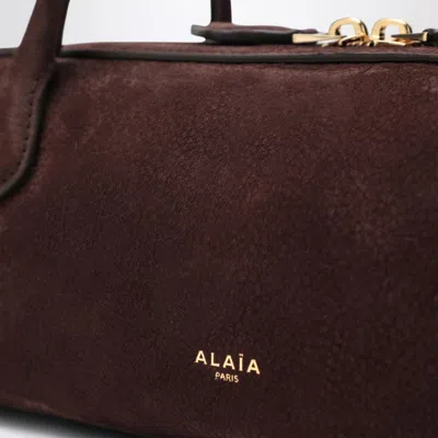 Alaïa Le Teckel Bag Medium Brown In Nubuck