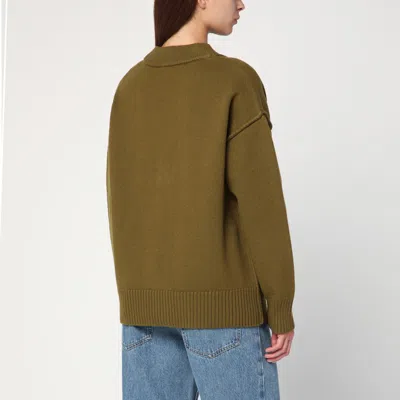 Ami Alexandre Mattiussi Ami De Coeur Bronze Cardigan
