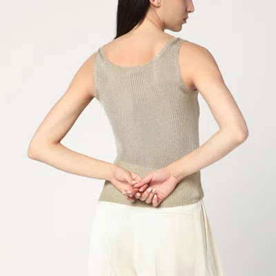 Max Mara Gold Lurex Tank Top