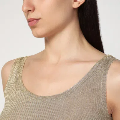 Max Mara Gold Lurex Tank Top