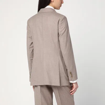 Max Mara Double-breasted Cashmere Jacket In Dove Color Women