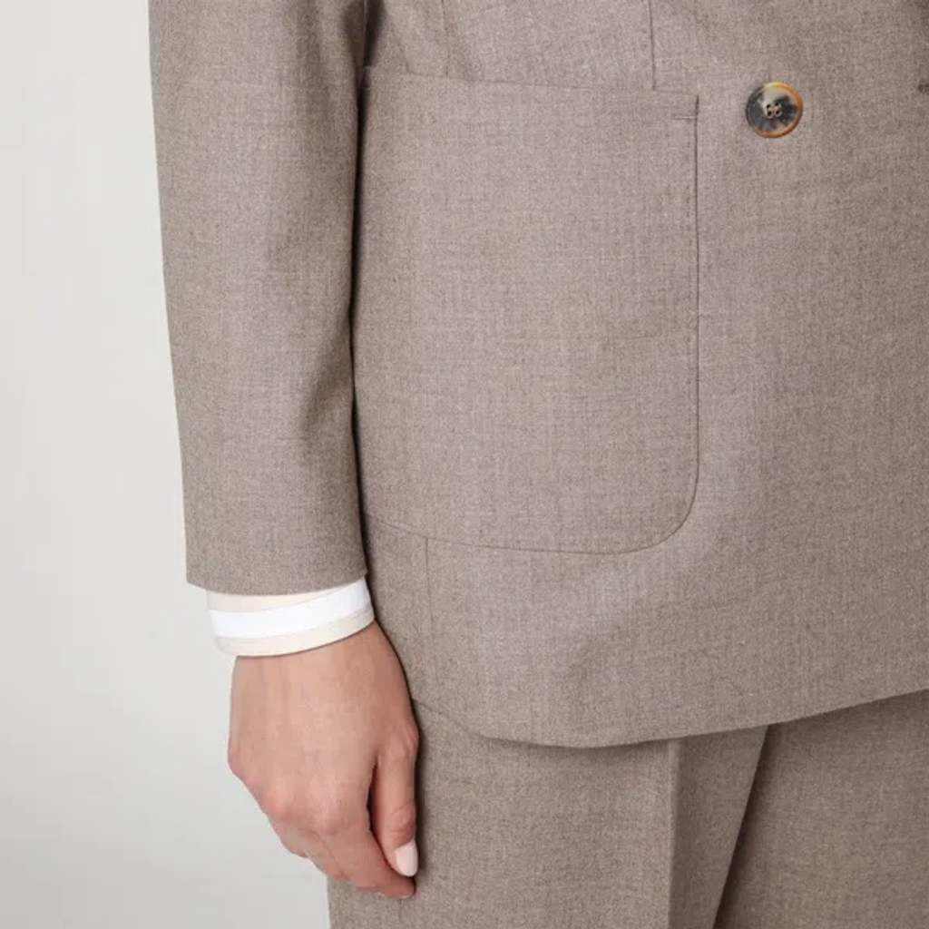 Max Mara Double-breasted Cashmere Jacket In Dove Color Women