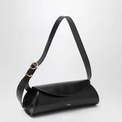 Jil Sander Cannolo Black Nappa Leather Mini Bag In Black
