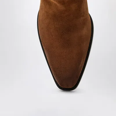 Paris Texas Hilda Boots In Cognac Suede