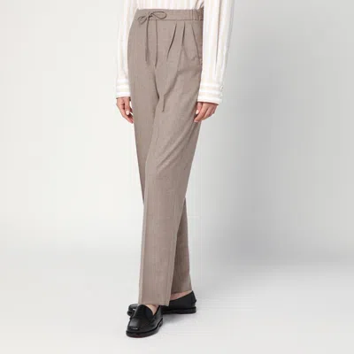 Max Mara Dove Grey Cashmere Trousers