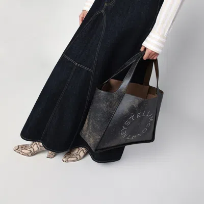 Stella Mccartney Large Stella Logo Bag With Aged Effect