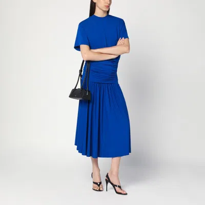 Ferragamo Asymmetric Jersey Midi Dress