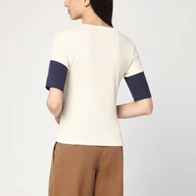 Chloé Logo Embroidered Heavy Cotton Wool T-shirt