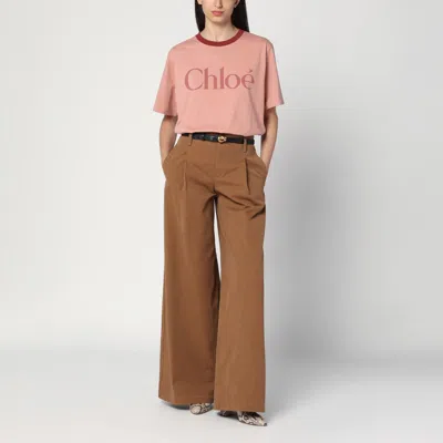 Chloé Short Sleeves Collar Contrast