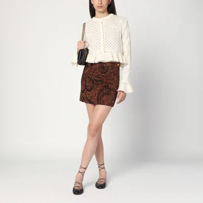 Chloé Mini Skirt With Jacquard Pattern