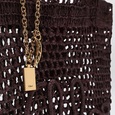 Chloé Small Summer Banana Tote Bag In Brown