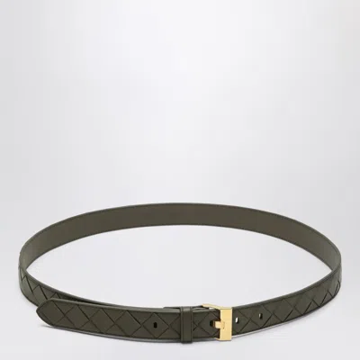 Bottega Veneta Cipresso-colored Watch Belt In Intrecciato