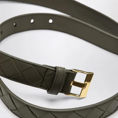 Bottega Veneta Cipresso-colored Watch Belt In Intrecciato