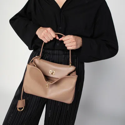Balenciaga Small Rodeo Bag In Milk-coloured Smooth Leather