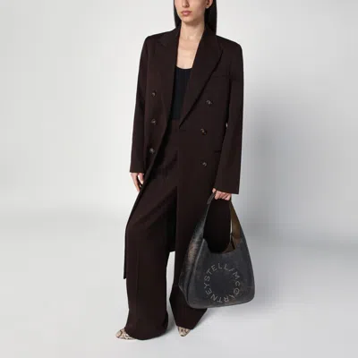 Stella Mccartney Large Hobo Bag With Aged Effect And Logo