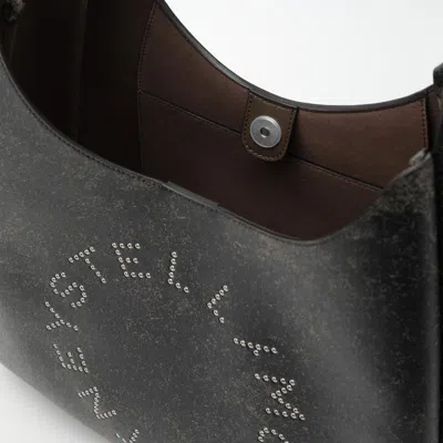 Stella Mccartney Large Hobo Bag With Aged Effect And Logo