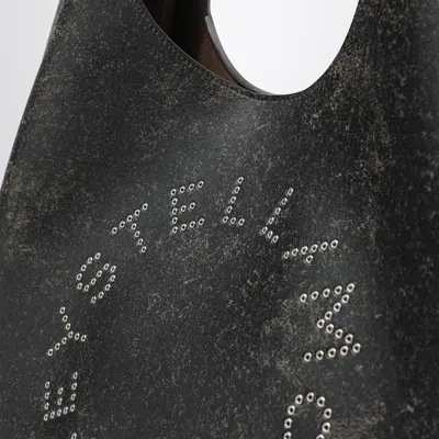 Stella Mccartney Large Hobo Bag With Aged Effect And Logo