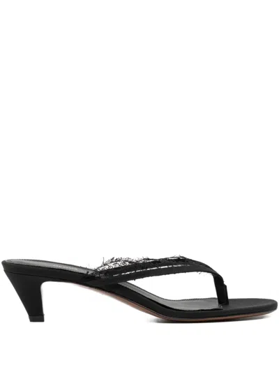 Neous Lace-trim Kalliope Sandals 40 In Black
