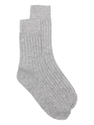 Tom Ford Rib Socks In Gray