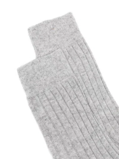 Tom Ford Rib Socks In Gray