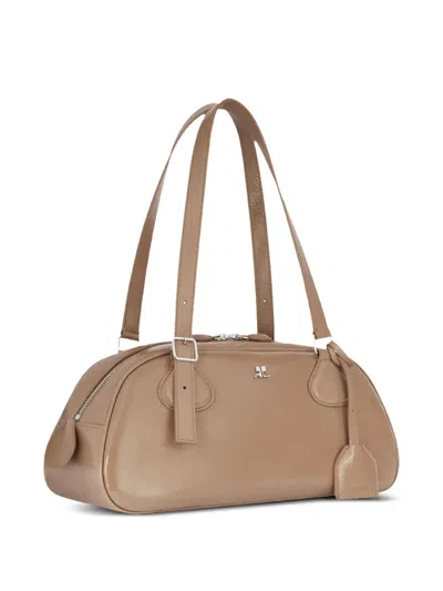 Courrèges Medium Friday Leather Shoulder Bag