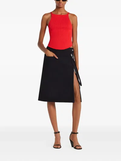Courrèges Ribbed Halter Top