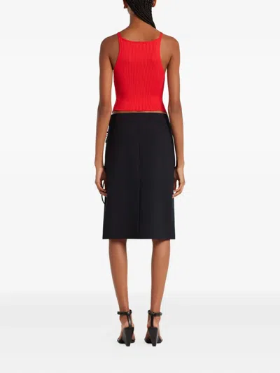Courrèges Ribbed Halter Top