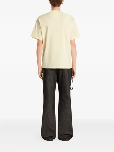 Courrèges Ac-logo T-shirt In Yellow