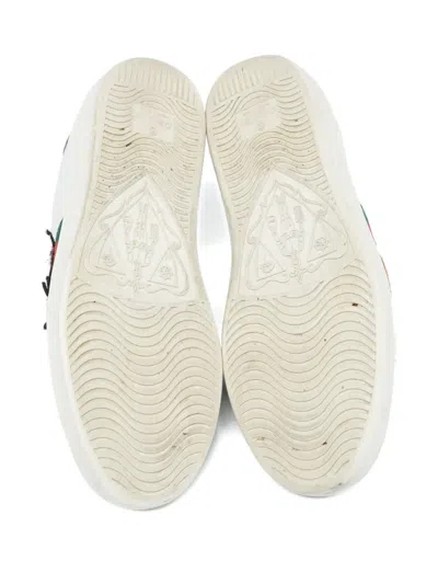 Pre-owned Gucci 2024 Ace Ladybug Web-stripe Sneakers