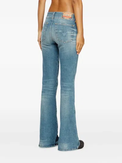 Diesel D-hush 09m58 Bootcut Jeans In Blue