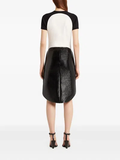 Courrèges Courreges Black Cotton Blend Skirt In Black
