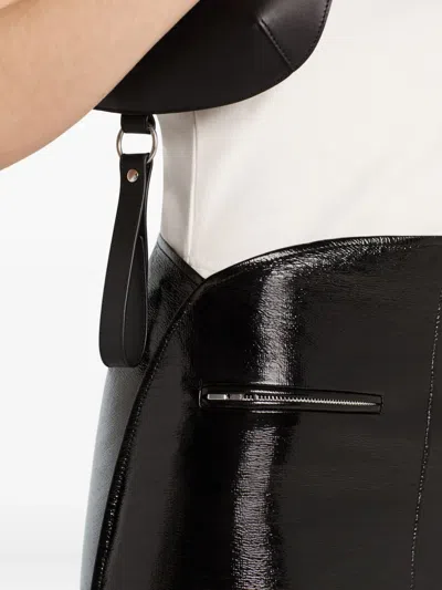 Courrèges Courreges Black Cotton Blend Skirt In Black