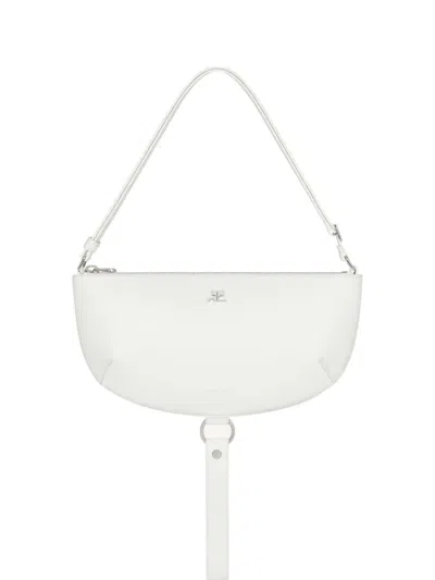 Courrèges Holy Eclipse Half-moon Leather Shoulder Bag