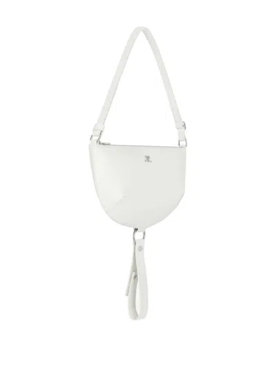 Courrèges Holy Eclipse Half-moon Leather Shoulder Bag