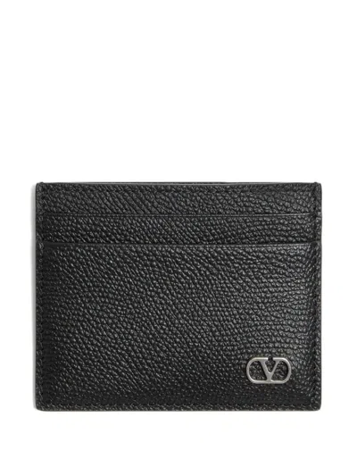 Valentino Vlogo Leather Cardholder