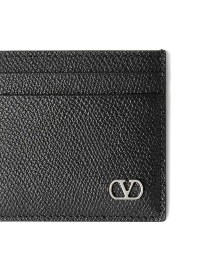 Valentino Vlogo Leather Cardholder