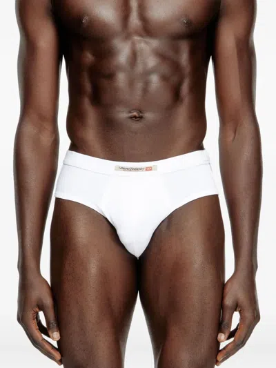 Diesel Andy Cotton Briefs (pack Of Two) In Brown