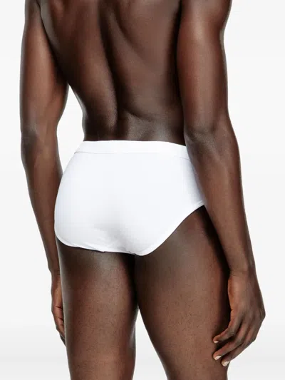 Diesel Andy Cotton Briefs (pack Of Two) In Brown