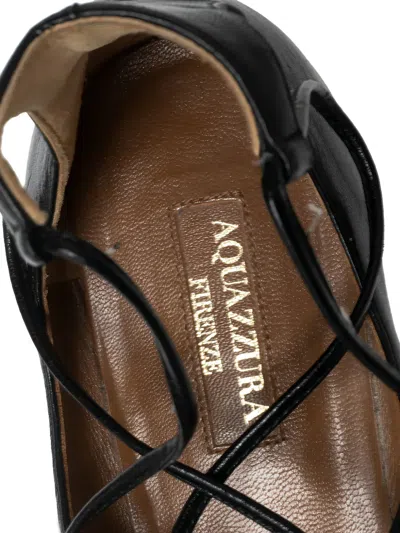 Pre-owned Aquazzura  Laced Flat Pumps