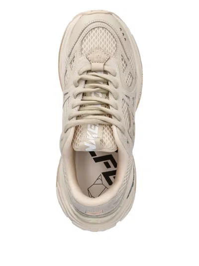 Naked Wolfe Smash Off Suede Mesh Sneakers In Neutral